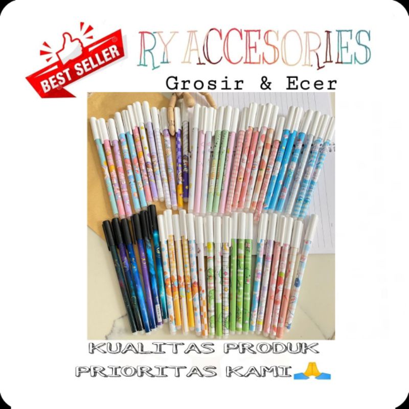 

RY - 12 pcs Ballpoint odemei / pulpen bisa di hapus / pen gel hapus erasable pen / bolpen lucu fancy pen lucu bisa di apus Odemei