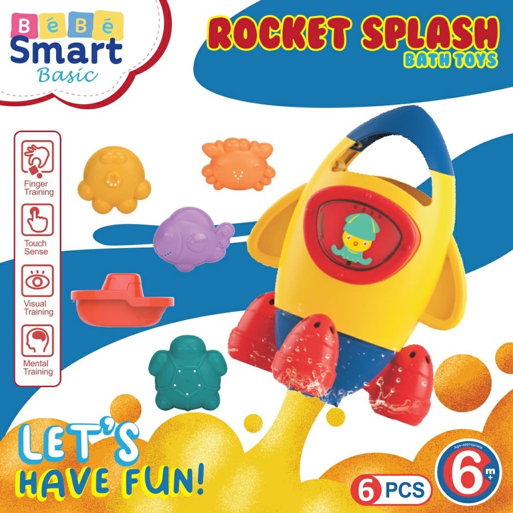 BEBE SMART ROCKET SPLASH BATH TOYS