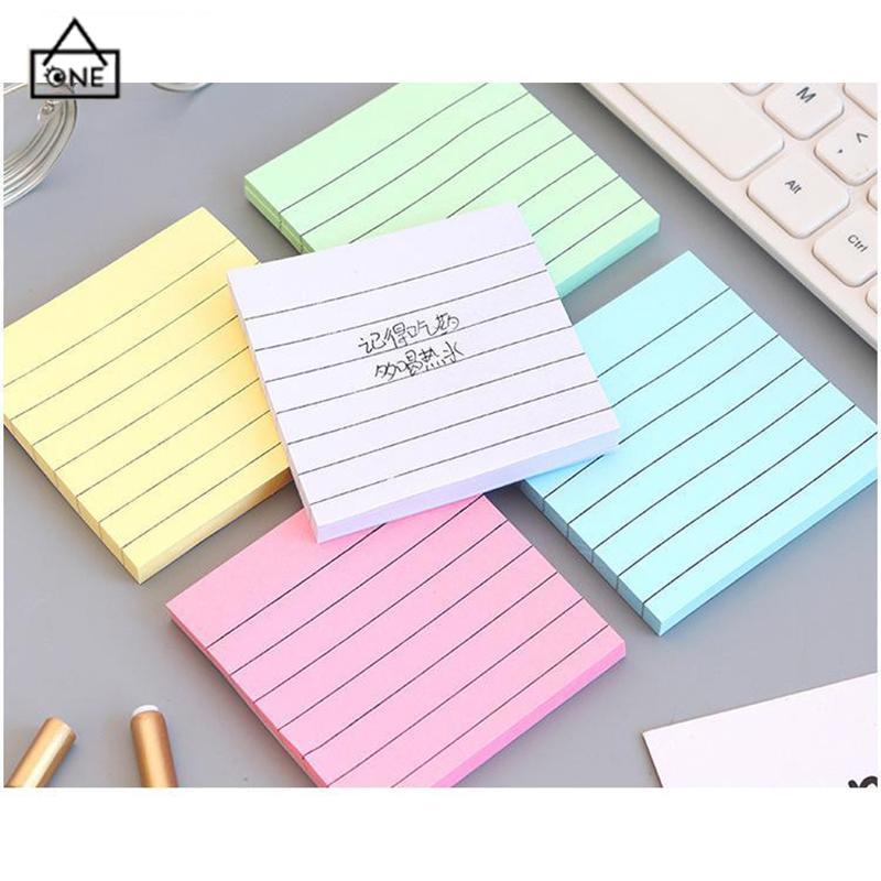 COD❤️Simplicity sticky note horizontal sticker notepad post maker stiker massage pesan book note-A.one