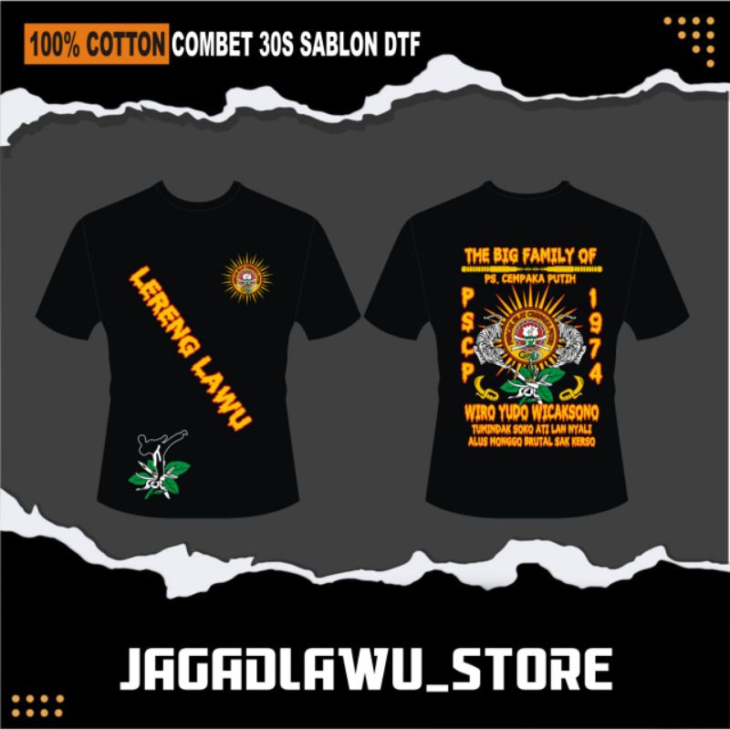 TERLARIS..  KAOS PSCP - CEMPAKA PUTIH LAWAS