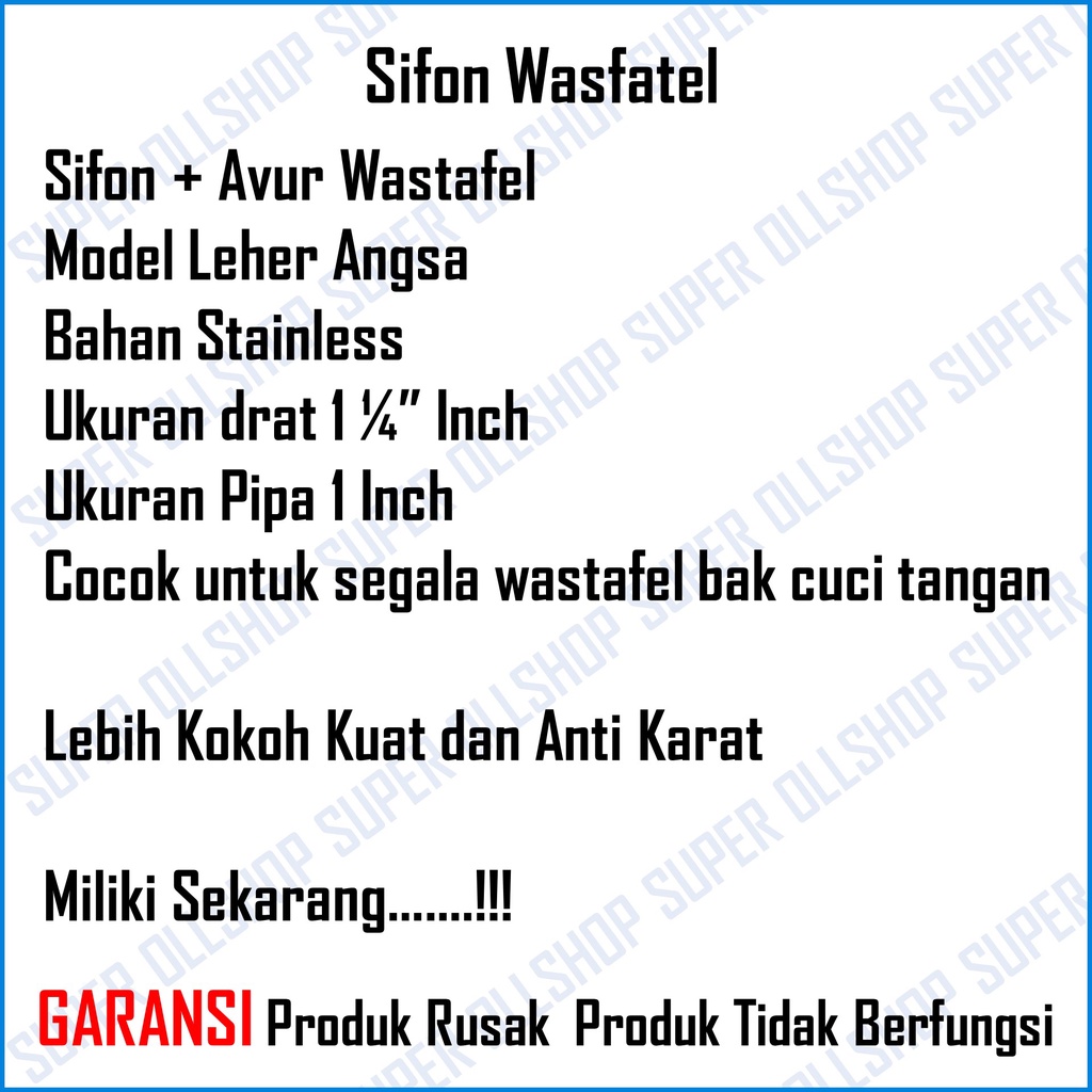 Sifon Wastafel Afur Avur Bak Cuci Tangan Stainless / Sifon Leher Angsa Wastafel Pencet On Off Afur Air Stainless Termurah