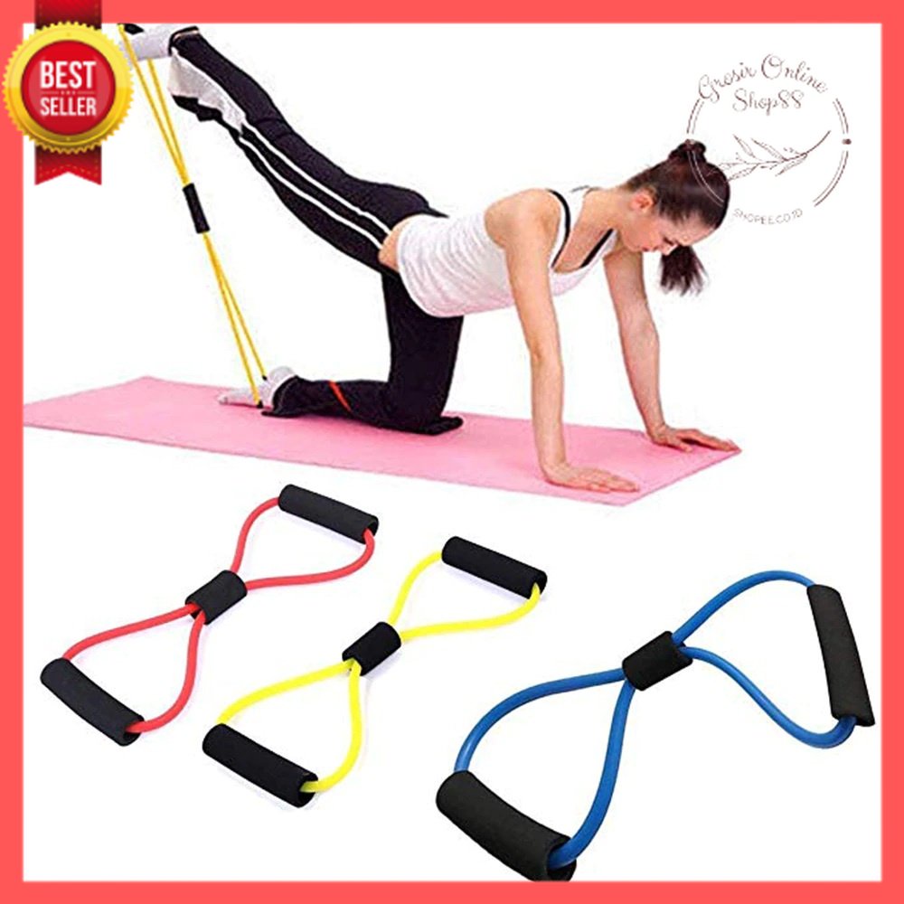 GOS B103 - Tali Karet Gym Bahan Lentur Dan Kuat - Alat Olahraga Yoga Tali Stretching Yoga Gym / Tali Yoga / Tali Fitnes / Peralatan Olahraga