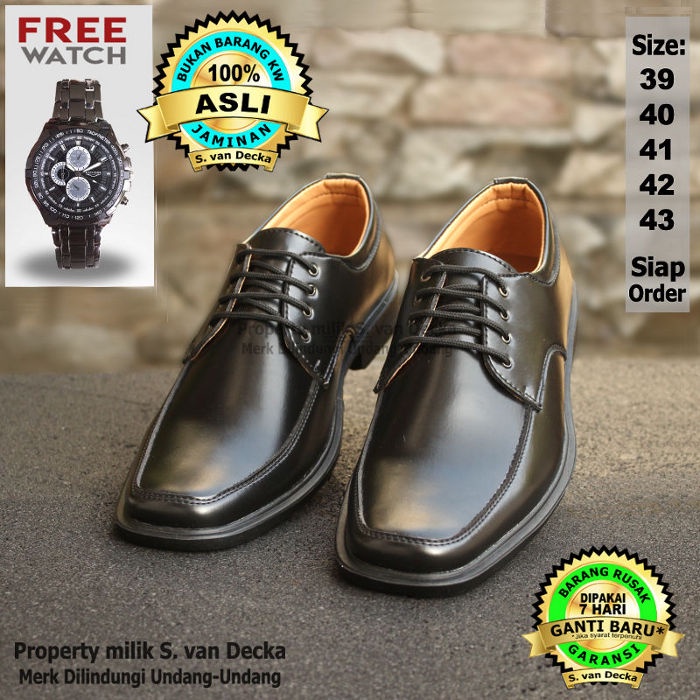 Sepatu Pantofel Pria Pantofel Hitam Pria J-TK019