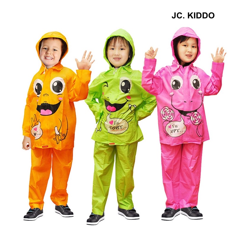 Jas Hujan Anak-Anak JC Kido Indoplast / Raincoat Kid / Usia 4-8 Tahun