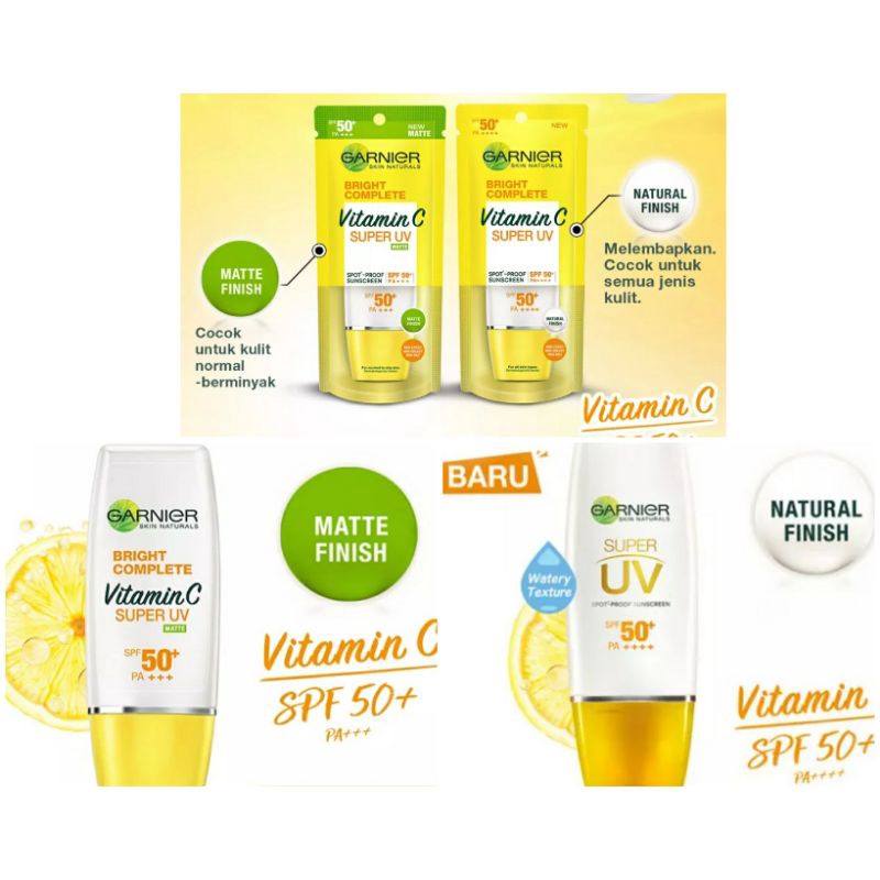 GARNIER Light Complete SUPER UV Sunscreen SPF 50 PA+++ Matte &amp; Natural Finish