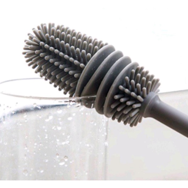 Sikat Pembersih Botol Silikon Sikat Cuci Botol Gelas Gagan Panjang Bottle Cleaning Brush
