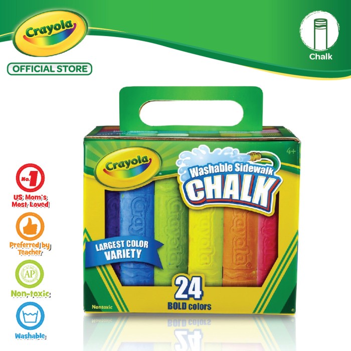 

[COD] Crayola Sidewalk Chalk - 24 Color