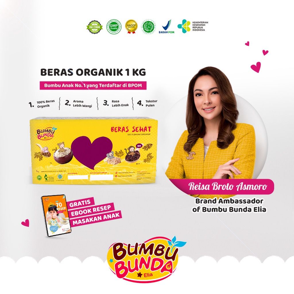 6+ BUMBU BUNDA BY ELIA BERAS ORGANIK 1KG / BERAS BB BOOSTER