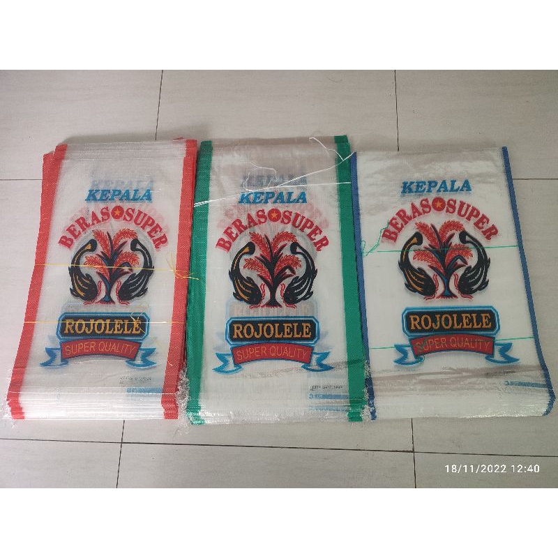 Karung beras 10 kg rojolele