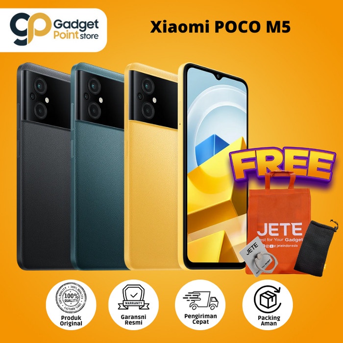 Xiaomi Poco M5 4/64GB + 4/128GB Garansi Resmi