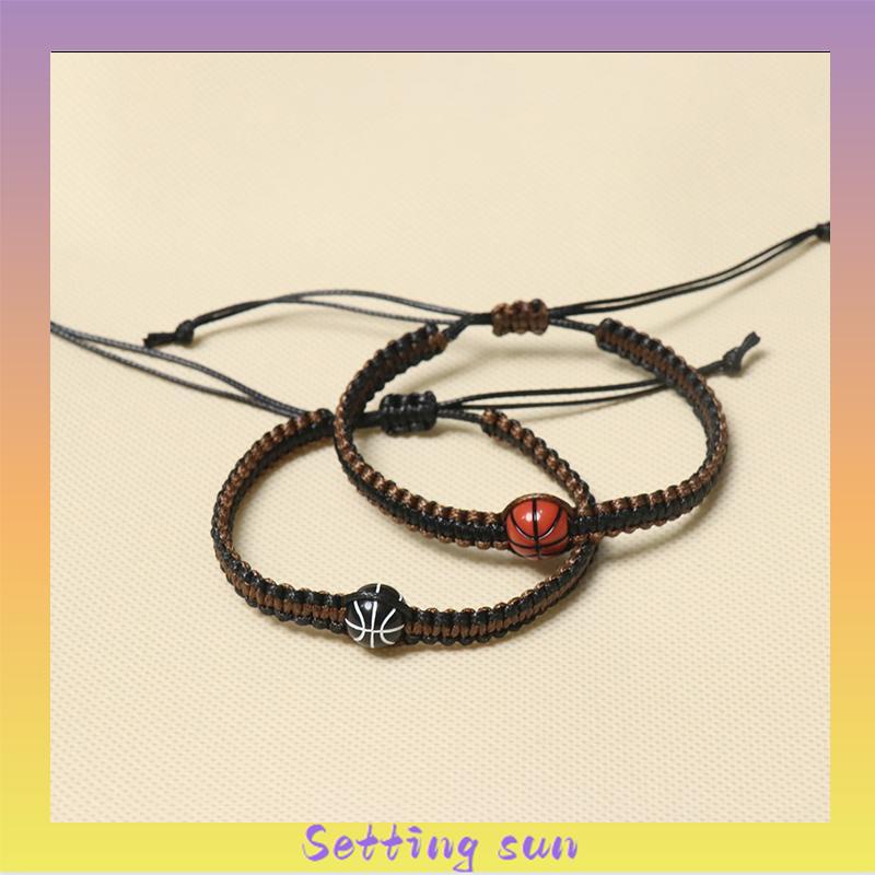 1 Pcs Gelang Couple Tali Fashion Korea Basket Gaya Untuk Pria Dan Wanita TN