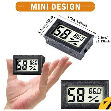 HYGROMETER Thermometer mini LCD Display Alat Pengukur Suhu dan Kelembaban ruangan