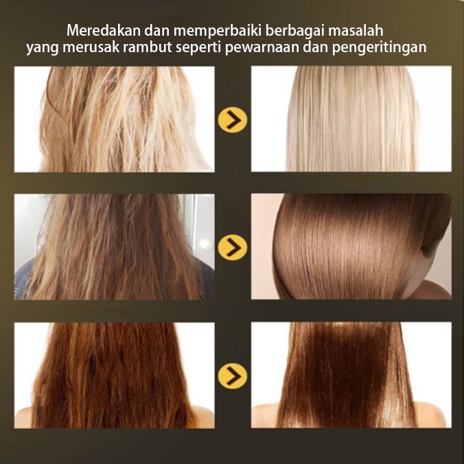 Masker Rambut Hair Mask Keratin Hair Treatment Conditioner Treatment Rambut Melembabkan Memperbaiki Rambut Rusak Mengurangi Ujung Bercabang Rambut Rontok Mengembalikan Rambut Yang Indah Dan Lembut Hair Care