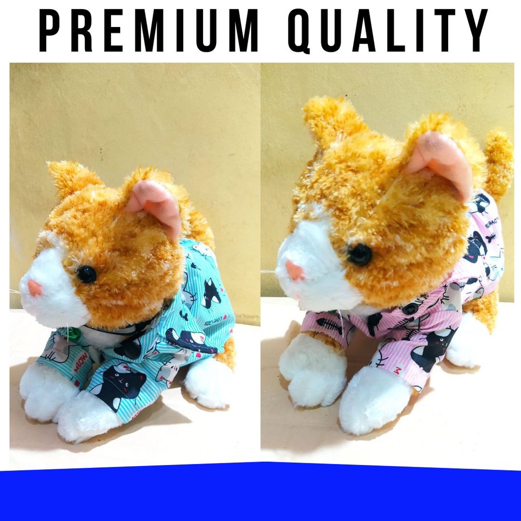 Baju Kucing Anjing Murah Lucu Aksesoris Pakaian Hewan Bagus Kemeja Untuk Kostum Besar Kecil Kitten Cat Shirt FEFARM