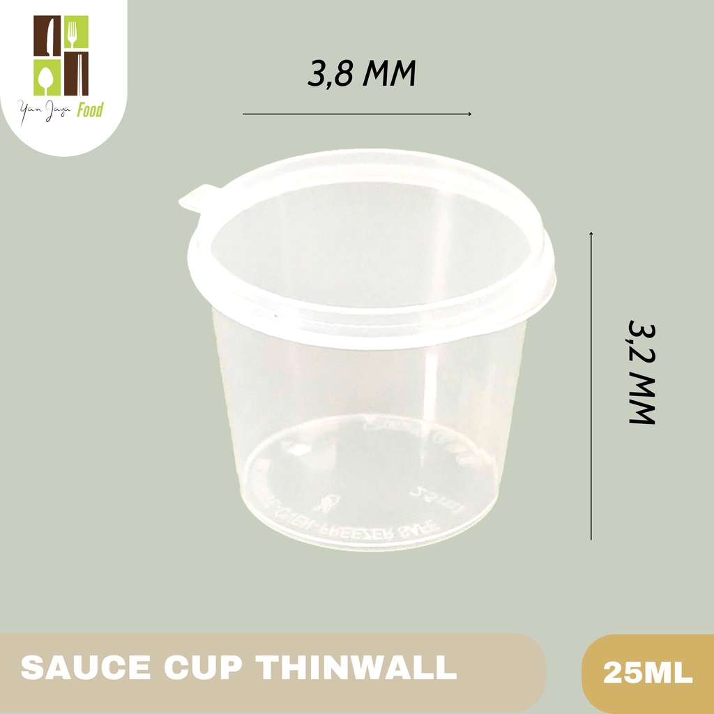 Thinwall Sauce Cup 25 ml [cup sambal]