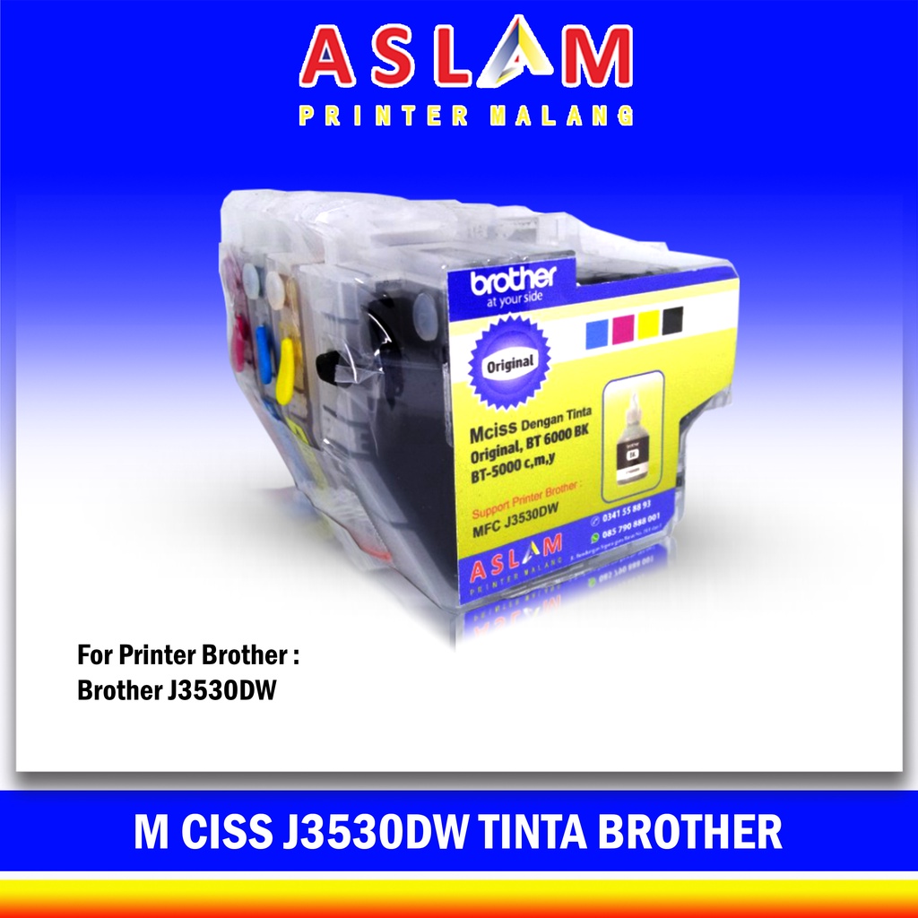 MCISS Printer Brother J3530DW Cartridge 3617 MCiss Cartridge Printer Brother J3530 Refill Infus Mini Printer Brother J3530