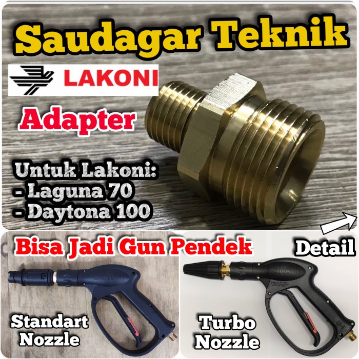 Adaptor Nozzle Gun Pendek Lakoni Laguna 70 Daytona 100 M ORIGINAL.
