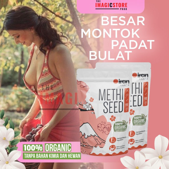 METHI SEEDS JAMU SUPLEMEN PEMBESAR PENGENCANG PAYUDARA MONTOK ALAMI