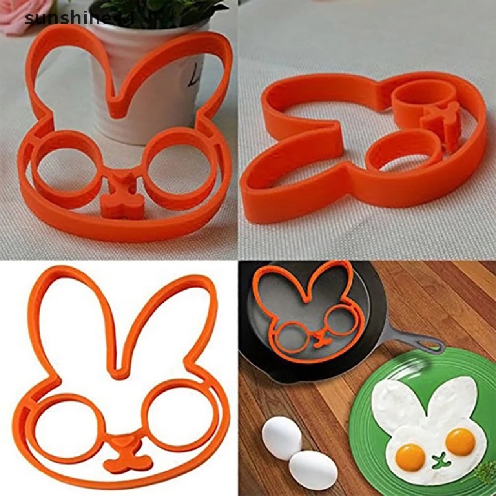 Sunshine Cetakan Telur Omelet / Pancake DIY Bentuk Cincin Bahan Silikon