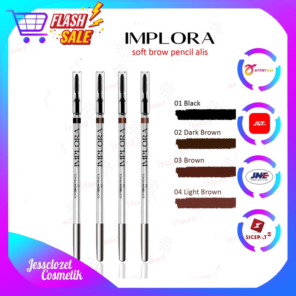 IMPLORA  SOFT BROW PENSIL - New SoftBrow Pensil | Implora Pensil Alis SoftBrow