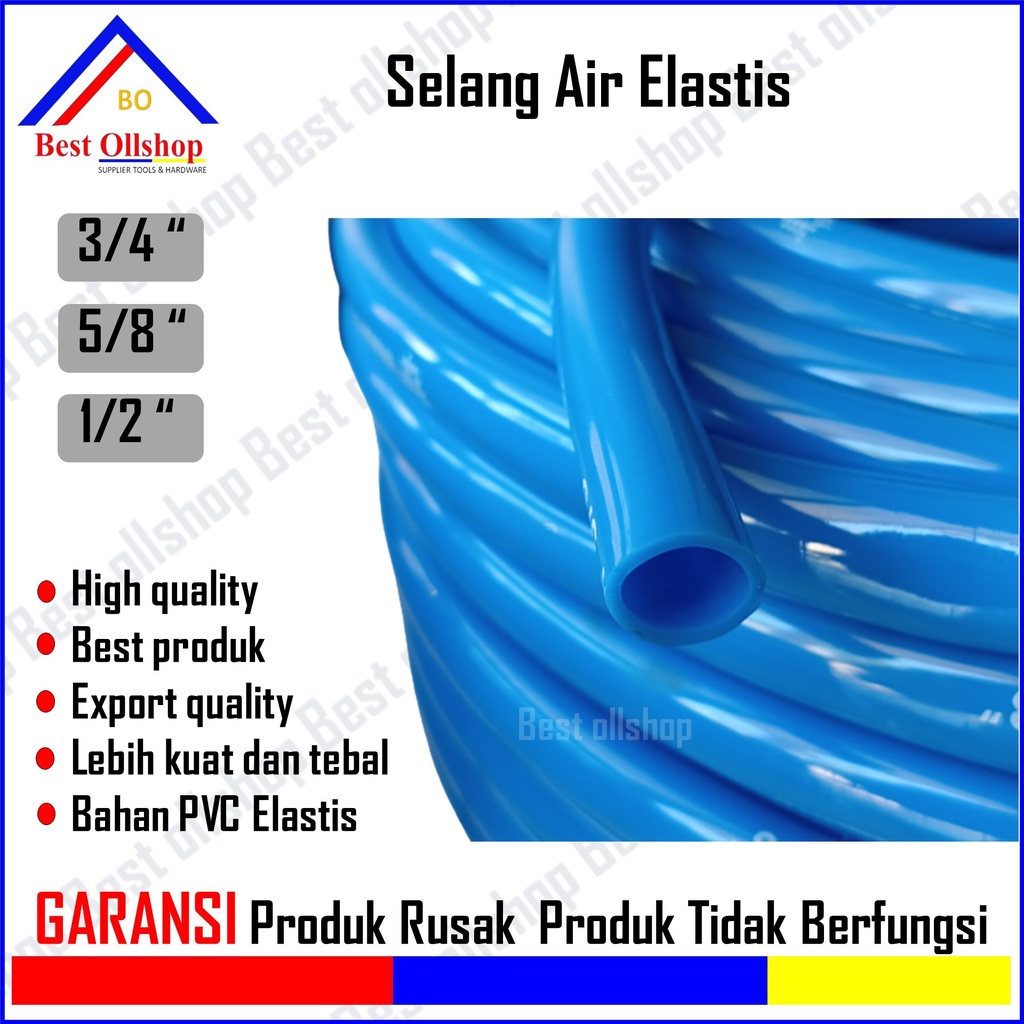 Selang Air Tebal Type Doff 1/2 5/8 3/4 Inch Slang Per Meter Murah Selang Cuci Kendaraan Motor Mobil Murah