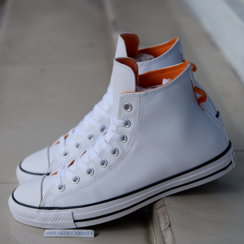 Converse Chuck Taylor Hi Slate Crafted Faux Leather White