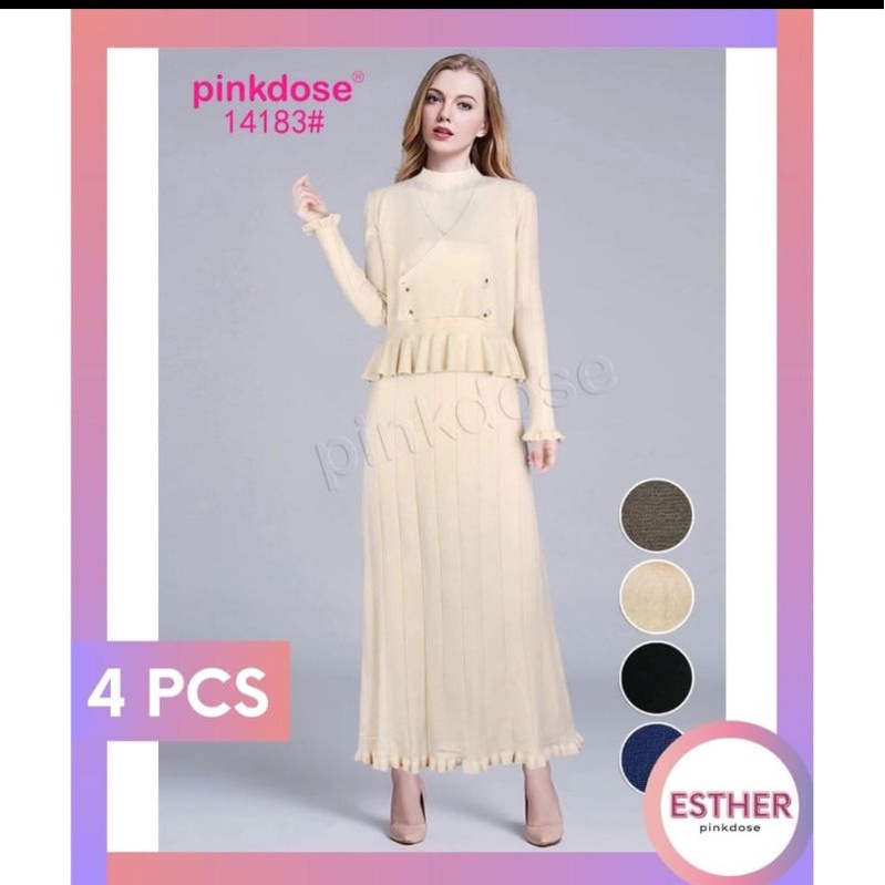 Pinkdose (Gamis Rajut )