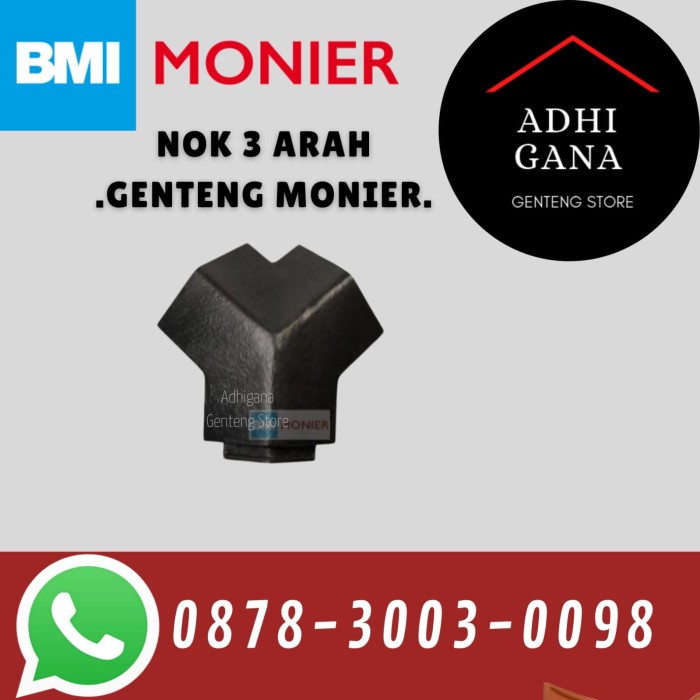 Nok 3 Arah Genteng Monier / Nok Genteng Beton Murah