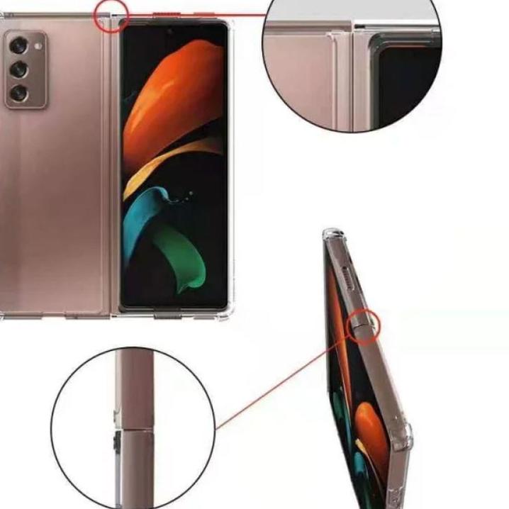 Murah Anti Crack Acrylic Bening Samsung Galaxy Z FOLD 4 Z Fold 3 Fold 2 Soft Case Transparan High Qu