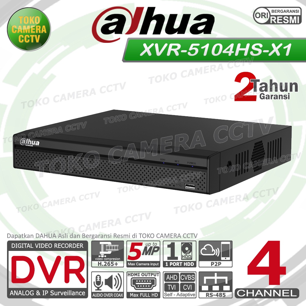 DVR Dahua 4 Channel XVR5104HS-X1