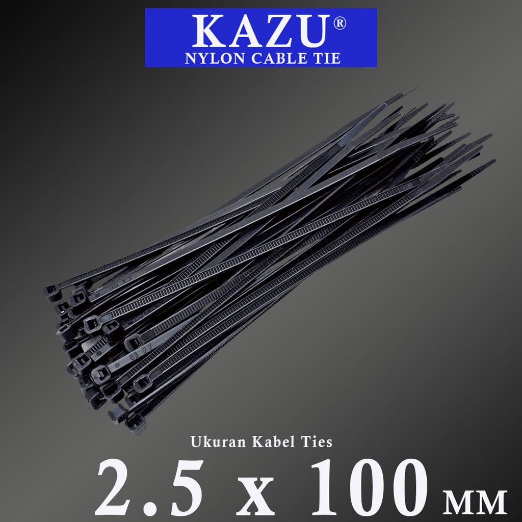 Kabel Ties 10cm isi 100pcs Cable Ties 10cm Hitam
