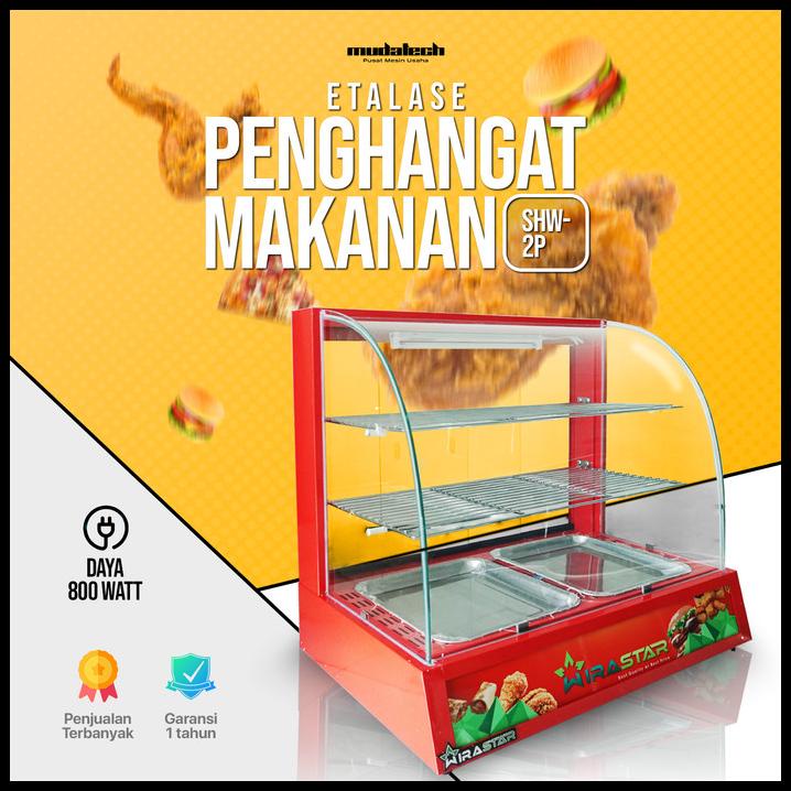 Promo Penghangat Ayam Goreng Display Warmer Shw-2P Showcase Warmer Display