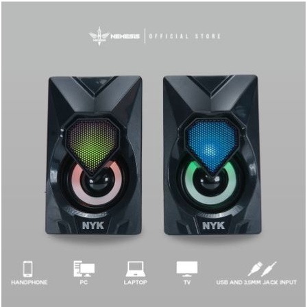 NYK Speaker  Nemesis SP N04 / SPN04 / SP N 04 Stereo RGB Speaker Gaming