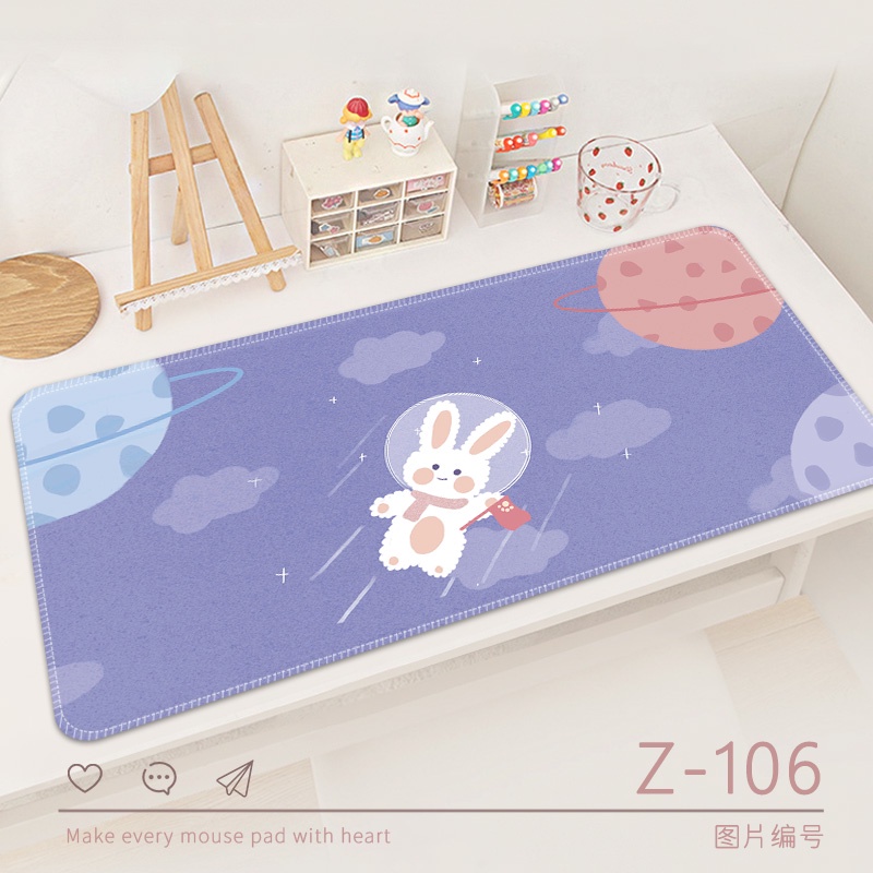 Mouse Pad Ukuran Besar 80 / 30cm Tebal Anti slip Motif Kartun