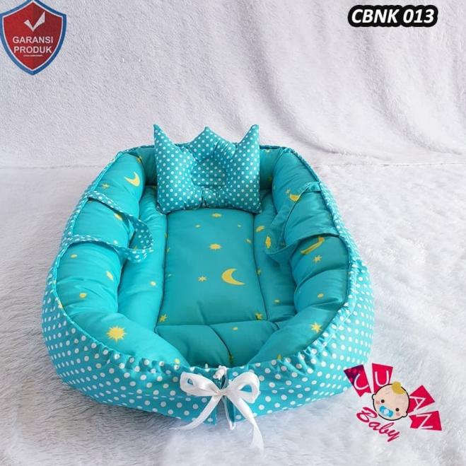KASUR BAYI KELAMBU MODEL PERAHU MOTIF MIX STARRYNITE TOSCA POLKA TOSCA