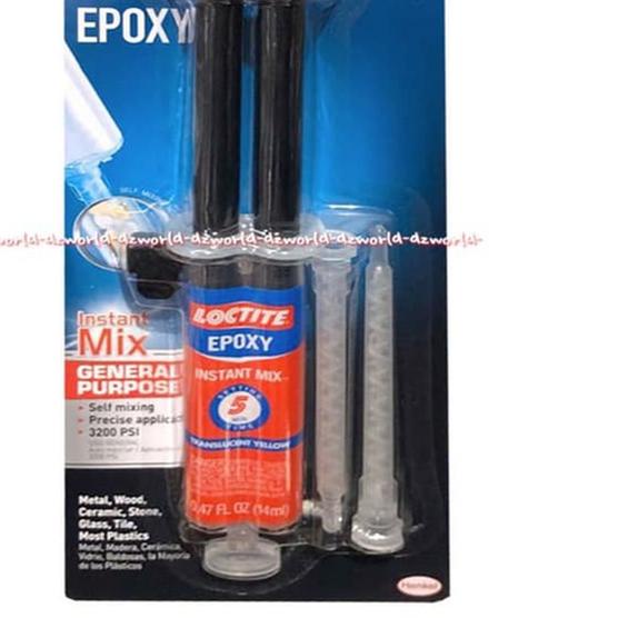 

Loctite Epoxy Instant Mix Lem Serbaguna Perekat Multifungsi Isi 14ml