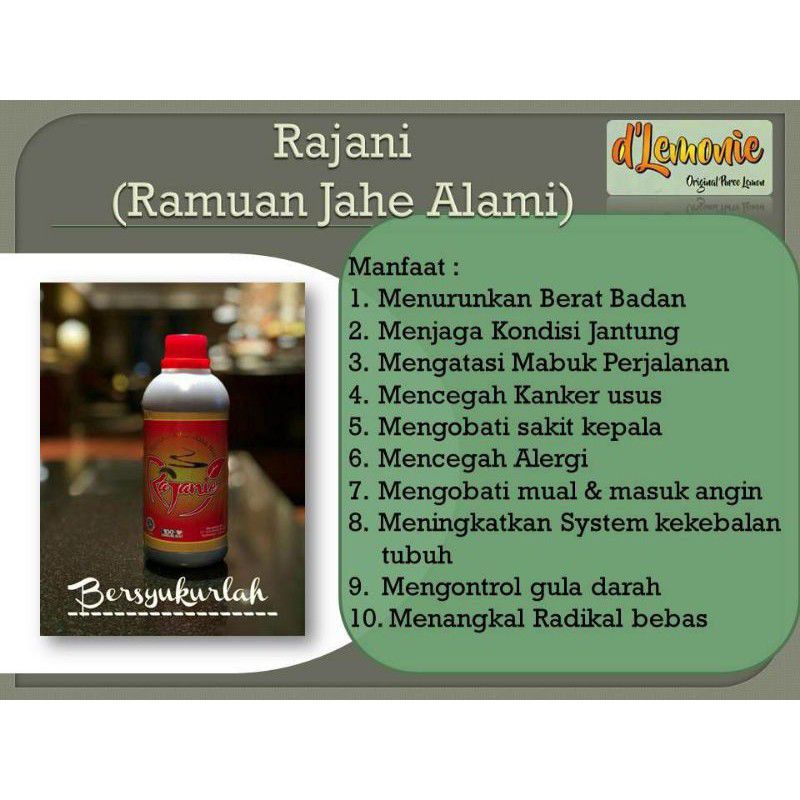 

RAJANIE-RAMUHAN JAHE MERAH MASA KINI