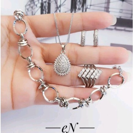 Xuping Set Perhiasan Wanita Silver Xuping Import 1119a