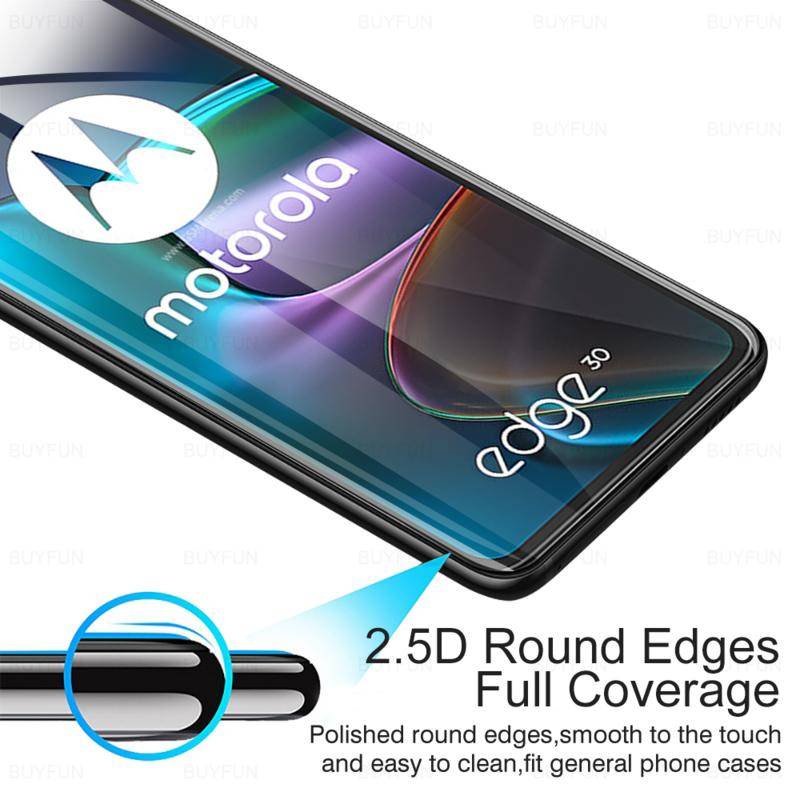 3pcs Pelindung Layar Tempered Glass HD Untuk Motorola Edge 30 20 Pro Lite