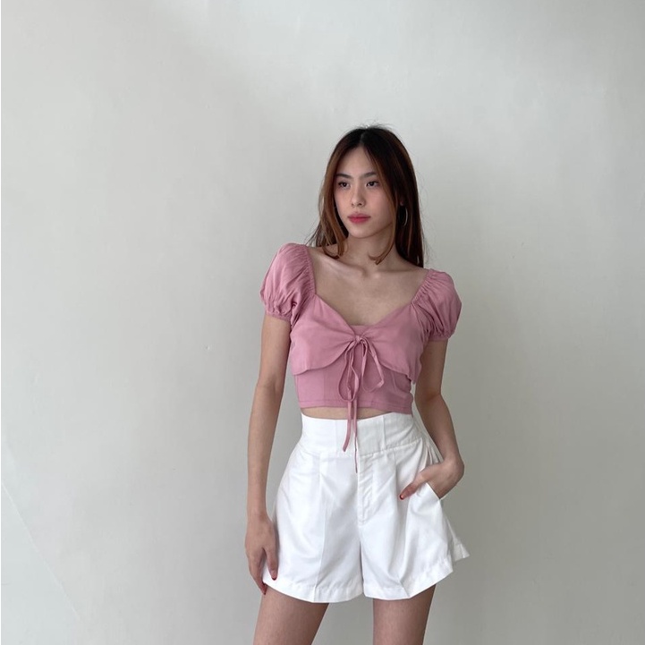 Maddie HW Shorts —— Ocha Wear | Celana Pendek Premium Wanita | Basic Shorts Comfy High Waist