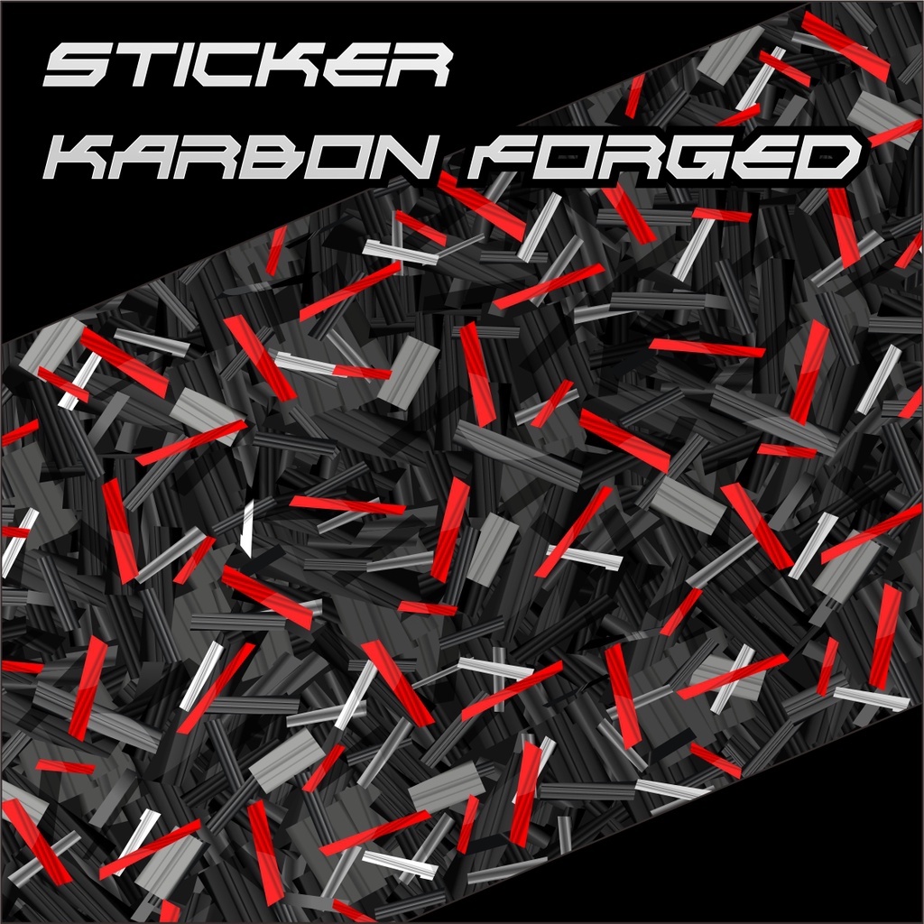 STICKER STIKER FORGED KARBON FORGET STICKER CARBON FORGED