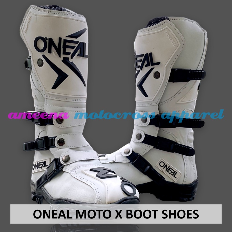 Sepatu MX Boots - Sepatu Trail - Sepatu Motocross - Sepatu Enduro - Sepatu Adventure - Broken White