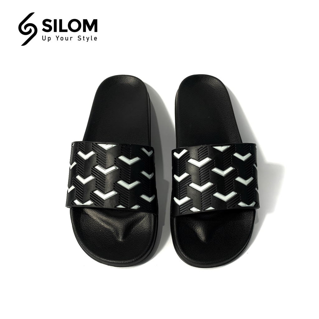 Sandal Slide Pria Anti Air Sendal Silom S-Cros Slop Karet Flip Flop