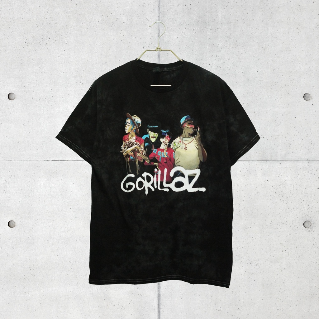 Baju Kaos Band Official Original Gorillaz (Fawn Tie Dye) Tshirt