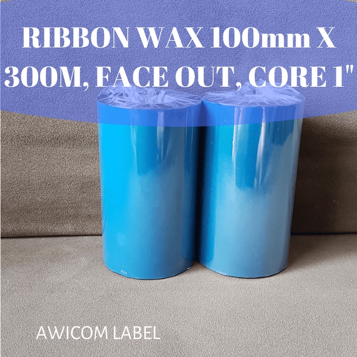 Barcode 110X300 Ribbon Barcode Wax (Face Out) 110 X 300 Thermal Transfer