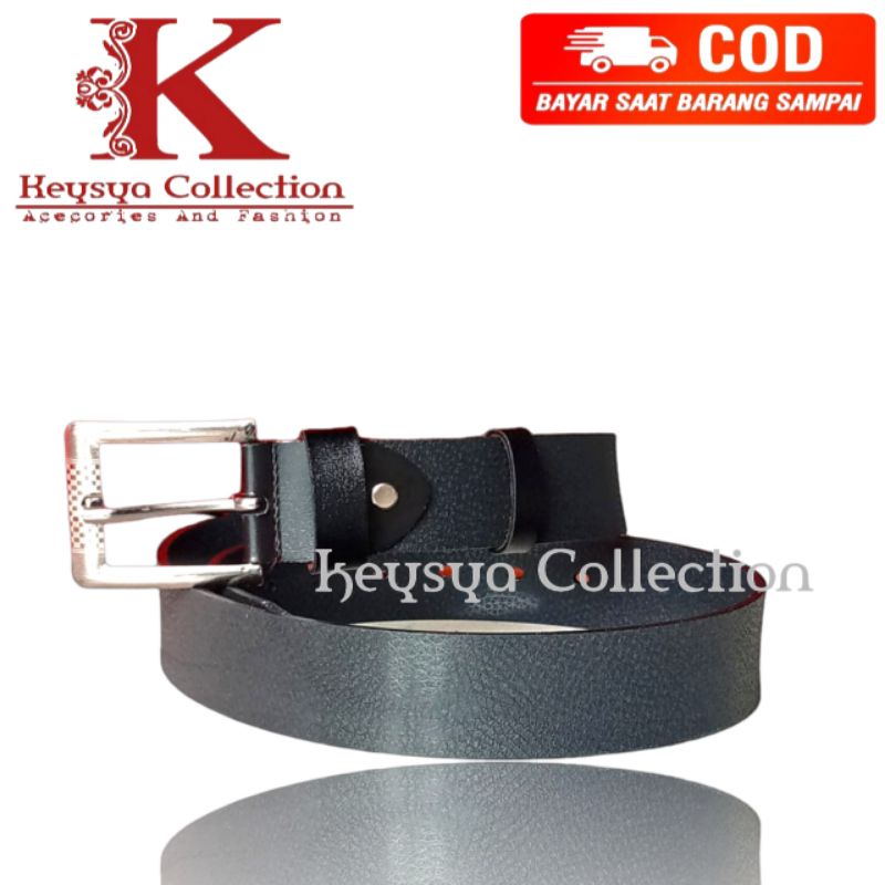 ikat pinggang pria wanita kulit sintetis