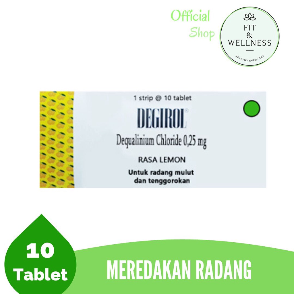 Degirol Lozenges Obat Radang Tenggorokan- 10 Tablet
