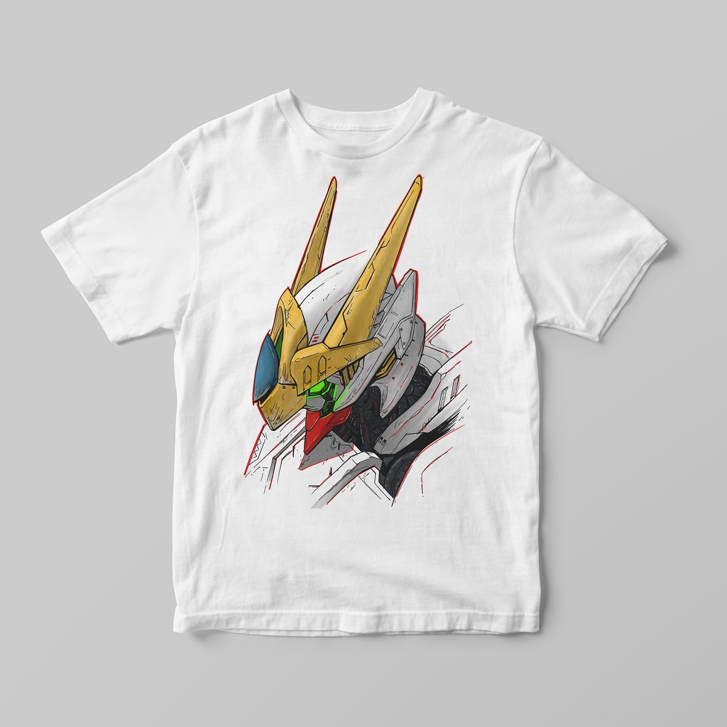 Kaos Anime Gundam Barbatos Head