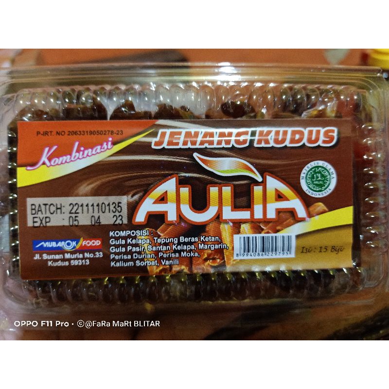 

JENANG KUDUS AULIA ISI 15 BIJI