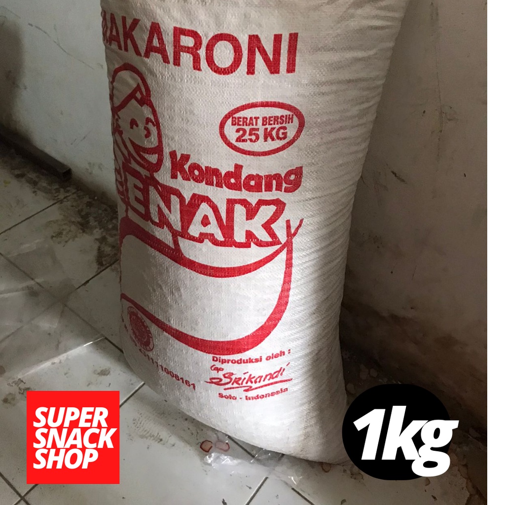 MAKARONI BANTET MURAH / MAKRONI MURAH / MAKARONI MENTAH /  MAKRONI BANTAT KUNING KONDANGENAK 1 KG